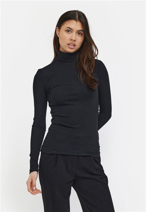 Soft Rebels Srfenja Rollneck Top Kvinde Black Rullekraver Str L - hos Magasin