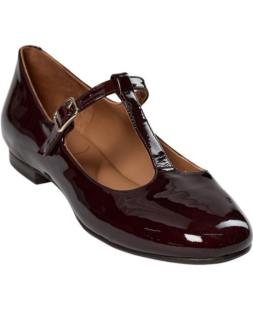 Billi Bi Ballerina A7428 Kvinde Brown Patent 206 Ballerinaer Str 40 - hos Magasin