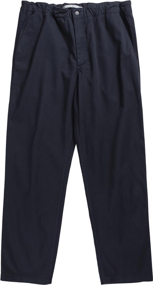 Norse Projects Ezra Light Stretch Mand Blå Casual Bukser Str XL - hos Magasin