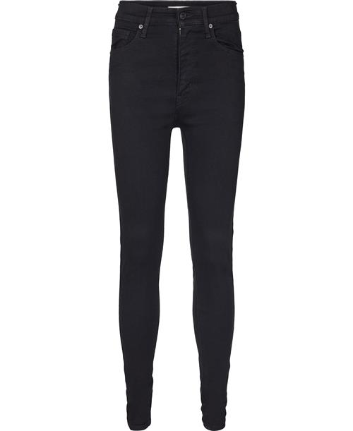 Levi's Mile High Super Skinny Jeans Kvinde Sort Skinny Jeans Skinny Fit Str W29 / L34 - hos Magasin