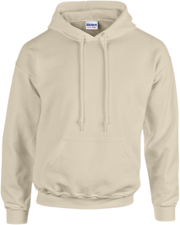 Se Gildan Heavy Blend Adult Hooded Sweatshirt Kvinde Sand Hættetrøjer Str XL - hos Magasin ved Magasin