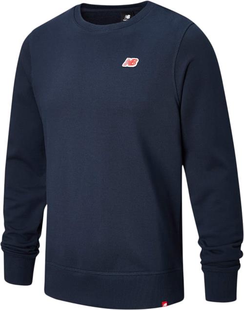 New Balance Small Logo Crewneck Sweatshirt Kvinde Eclipse Sweatshirts Str XS - Bomuld hos Magasin