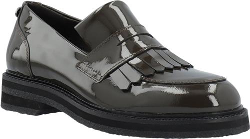 Cashott Casbetty Loafer W. Fringes Patent Leather Kvinde Coffee Loafers Str 40 - Læder hos Magasin