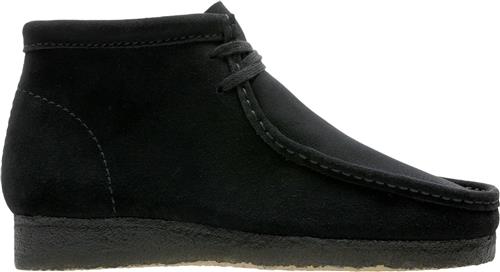 Se Clarks Originals Wallabee Boot Black Sde, G, 7 Mand Black Suede Snørestøvler Str 41 - hos Magasin ved Magasin