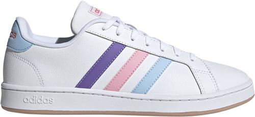 adidas Grand Court Cloudfoam Lifestyle Court Comfort Pride sko Kvinde Hvid Sneakers Str 36 2/3 - Læder hos Magasin