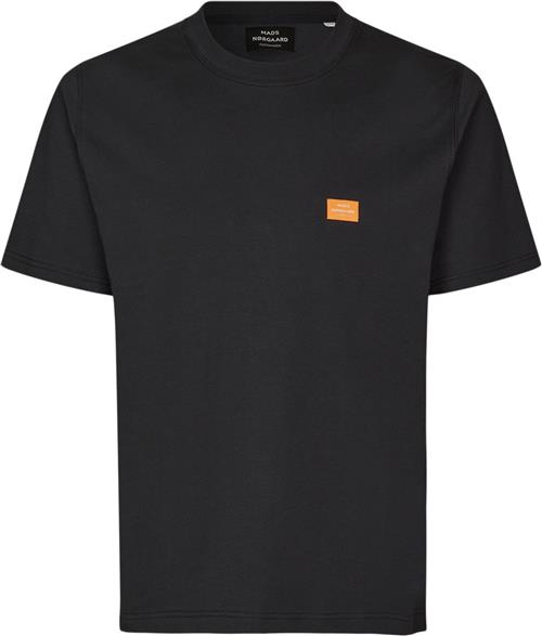 Mads Nørgaard - Copenhagen Cotton Jersey Frode Emb Logo Tee Mand Sort Kortærmede T-shirts Str S - Bomuld hos Magasin