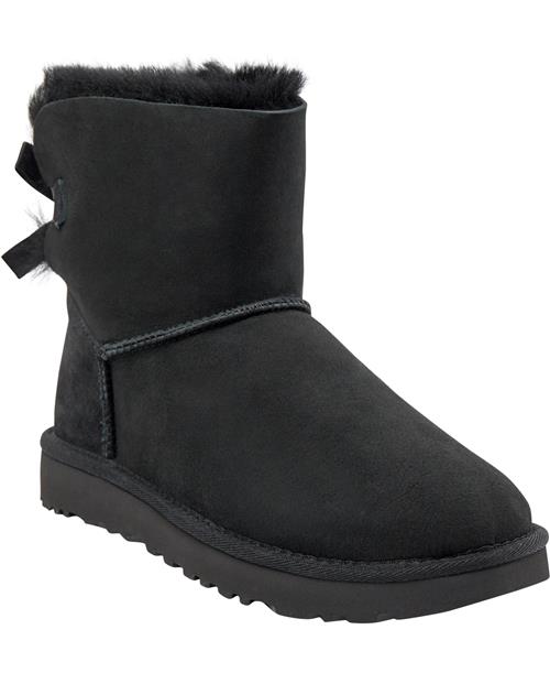 UGG W Mini Bailey Bow II Kvinde Black Vinterstøvler Str 36 - hos Magasin