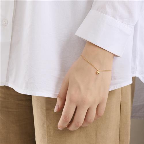 Pernille Corydon Jewellery Love Bracelet Adj 1619 cm - Kædearmbånd Med Vedhæng hos Magasin