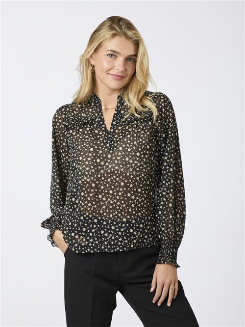 Se Neo Noir Rhia Secret Flower Blouse Kvinde Black Langærmede Bluser Str 40 - hos Magasin ved Magasin