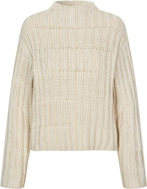 Modström Felipemd Short Tneck Kvinde Summer Sand Sweaters Str S - hos Magasin