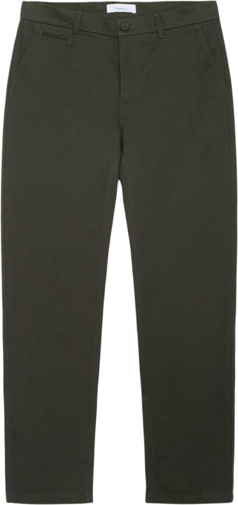 Se Knowledge Cotton Apparel Chuck Regular Chino Twill Pants Gots/vegan Mand Grøn Chinos Str 28/32 - Bomuld hos Magasin ved Magasin