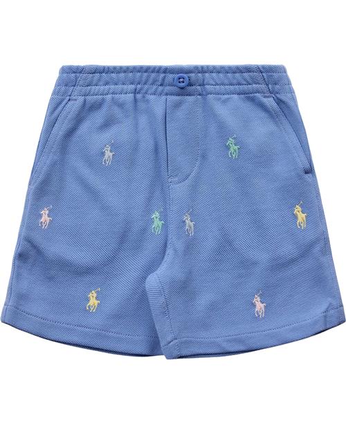 Se Polo Ralph Lauren Polo Prepster Cotton Mesh Short Str 9M / 9-12 mdr - Blå Shorts & Bloomers Bomuld hos Magasin ved Magasin