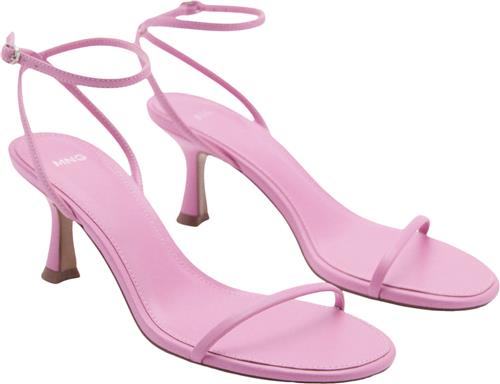 Se MANGO Sandals .- FLO Kvinde Pink Højhælede Sandaler Str 35 - hos Magasin ved Magasin