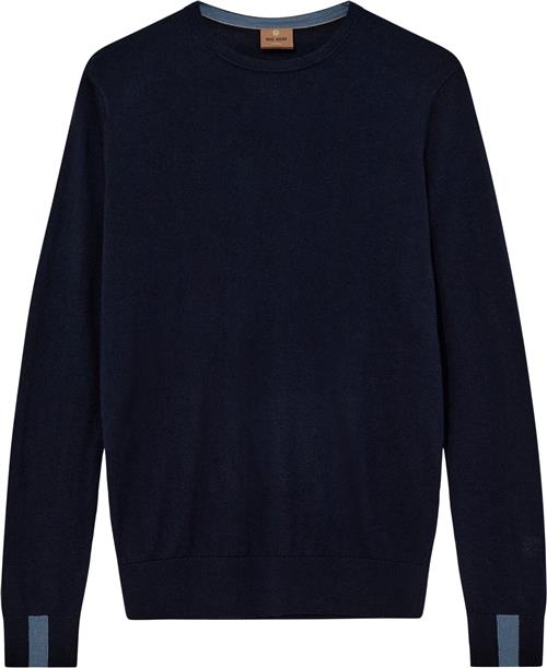 Mos Mosh Gallery Mmgadam Soft Knit Mand Navy Sweaters Str S - hos Magasin