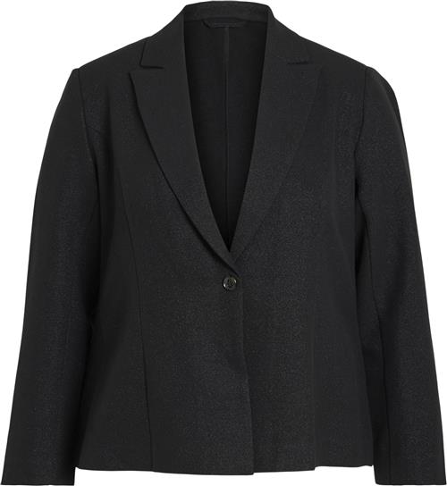 Se Evoked Vila Vireven L/S Blazer/cur Kvinde Black Blazere Str 48 - hos Magasin ved Magasin