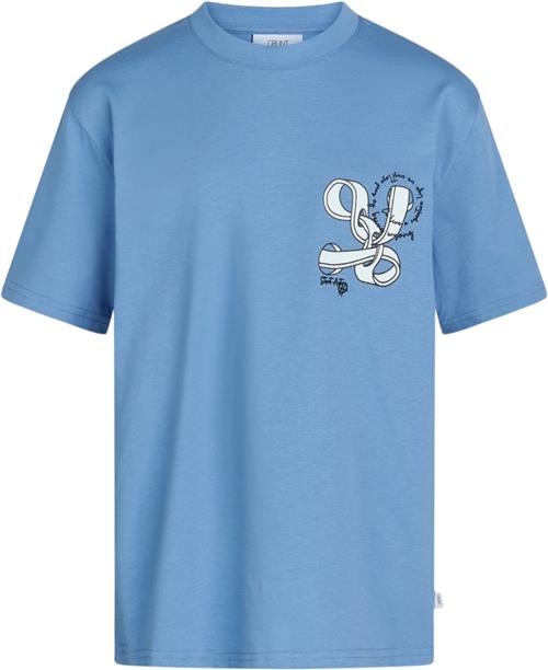 Grunt Bari Tee Str M/12Y - Blue Kortærmede T-shirts hos Magasin