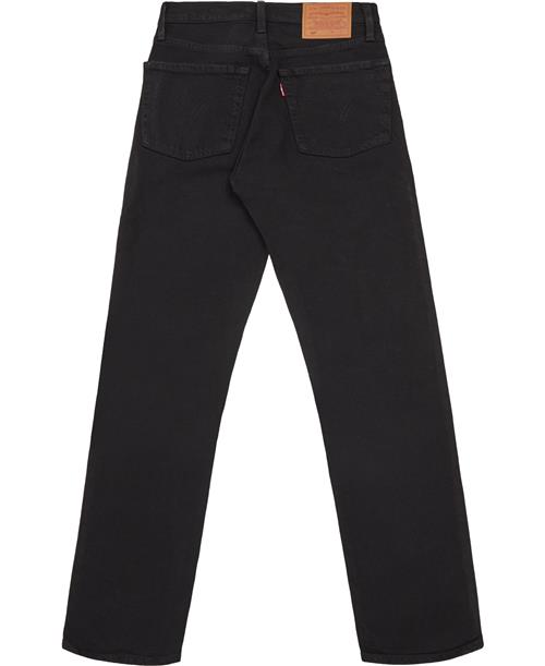 Levi's 501 Crop Black Heart Kvinde Sort Straight Jeans Str W27/L30 - hos Magasin