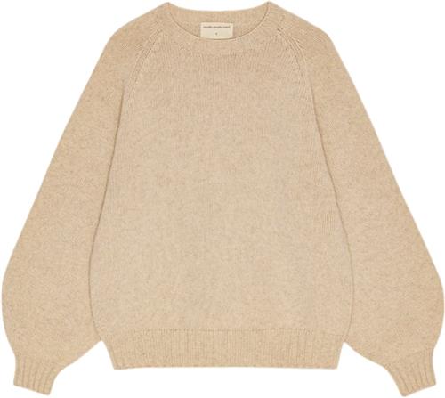 Se Moshi Moshi Mind Sienna Knit Wool Kvinde Oatmeal Melange Sweaters Str S - hos Magasin ved Magasin