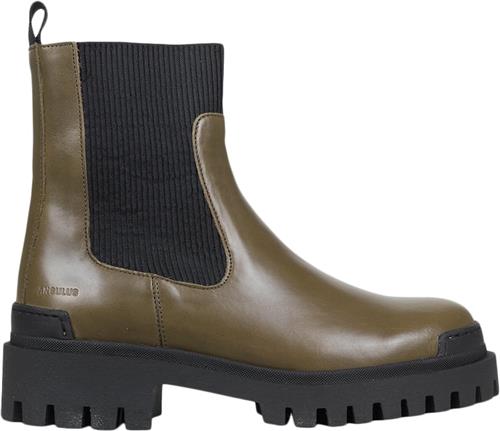 ANGULUS Støvle med Elastik Kvinde 1841/019 Mørk Oliven/sort Chelsea Boots Str 42 - hos Magasin