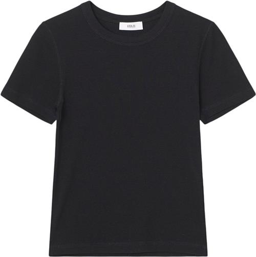 Se Envii Enally SS Crop TEE 5314 Kvinde Black Kortærmede T-shirts Str L - hos Magasin ved Magasin