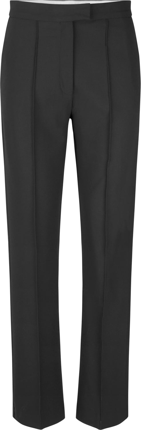 Oval Square Osluxury Pants Kvinde Black Bukser Med Lige Ben Str L - hos Magasin