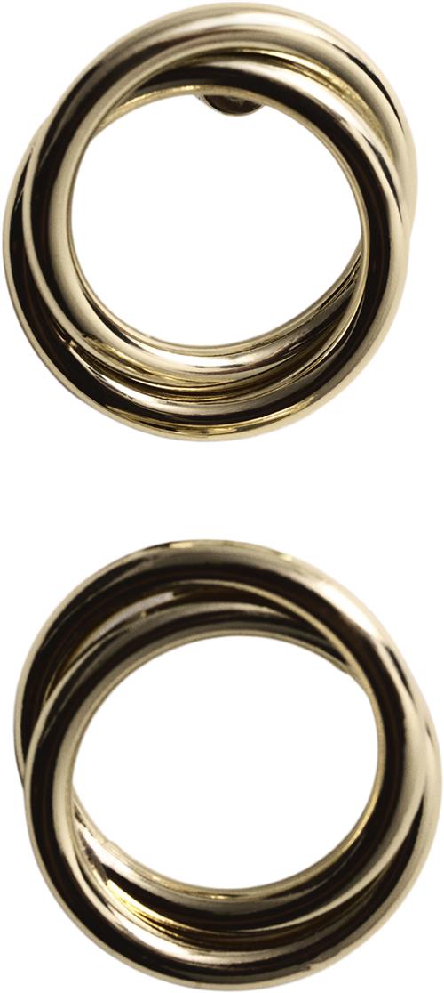 Se MANGO Interlocking Circular Earrings U - Ørestikker hos Magasin ved Magasin