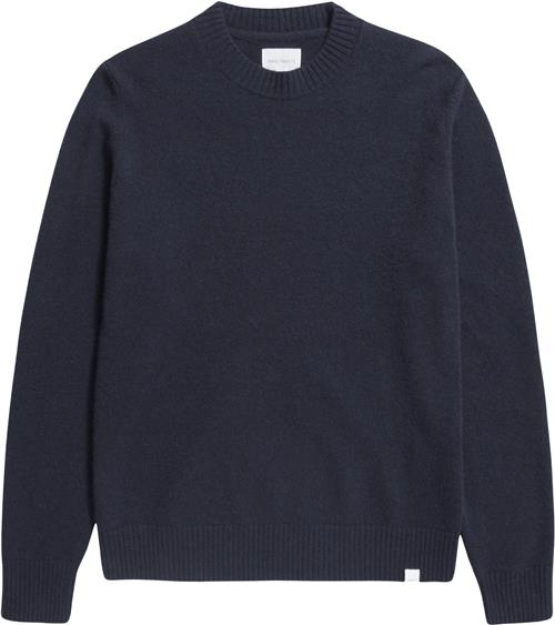 Se Norse Projects Norse Standard Merino Lambswool Sweater Mand Blå Sweaters Str L Merino - hos Magasin ved Magasin