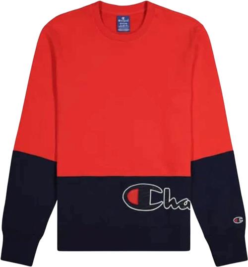 Se Champion Crewneck Sweatshirt Mand Red Sweatshirts Str XS - Bomuld hos Magasin ved Magasin