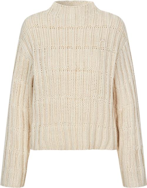 Modström Felipemd Short Tneck Kvinde Summer Sand Sweaters Str M - hos Magasin