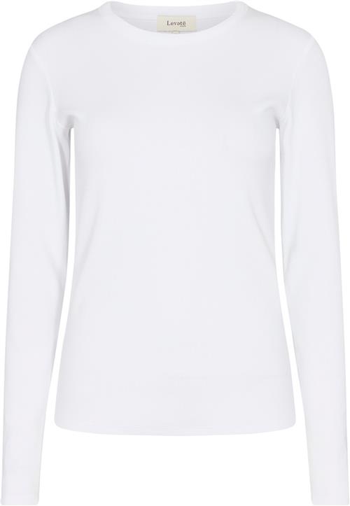 Levete room Lrnumbia 3 Kvinde L100 - White Langærmede T-shirts Str XS - hos Magasin