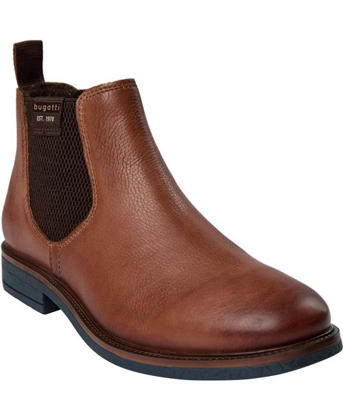 Se Bugatti Ladano Mand Cognac Chelsea Boots Str 43 - hos Magasin ved Magasin