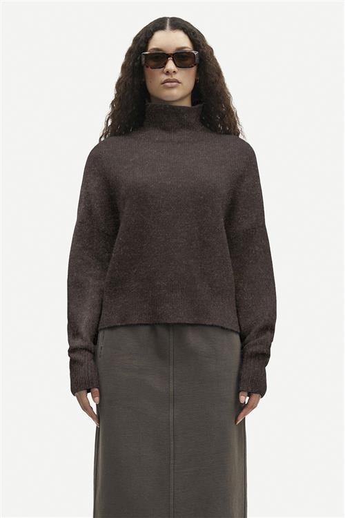 Samsøe Samsøe Nola tn 7355 Kvinde Chocolate Torte Sweaters Str S - hos Magasin