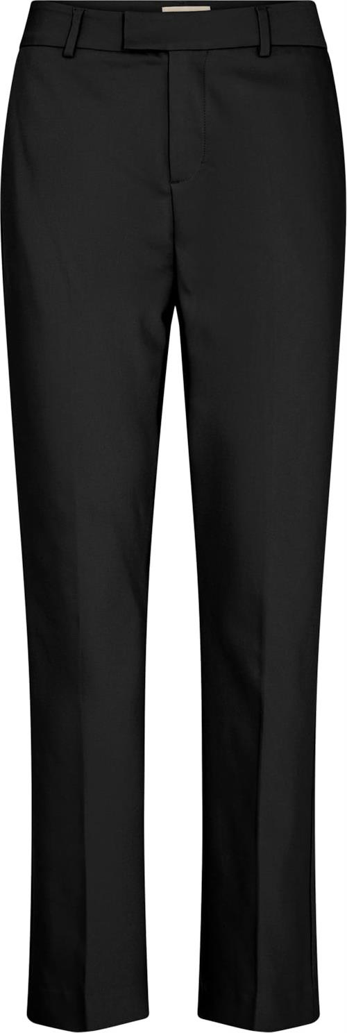 Mos Mosh Ellen Night Pant Kvinde Black Bukser Med Lige Ben Str 42/Regular - hos Magasin