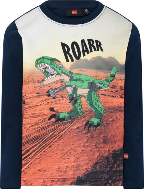 LEGO kidswear/LEGO børnetøj Lwtaylor 712 T-shirt L/S Str 98 cm - Blå Langærmede T-shirts hos Magasin