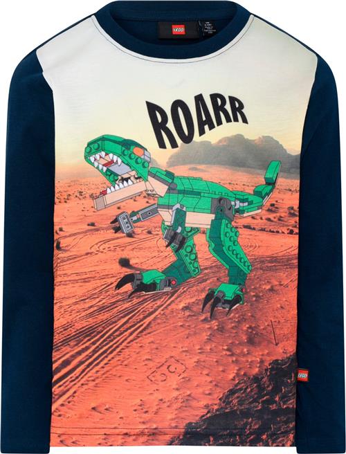 Se LEGO kidswear/LEGO børnetøj Lwtaylor 712 T-shirt L/S Str 104 cm - Blå Langærmede T-shirts hos Magasin ved Magasin