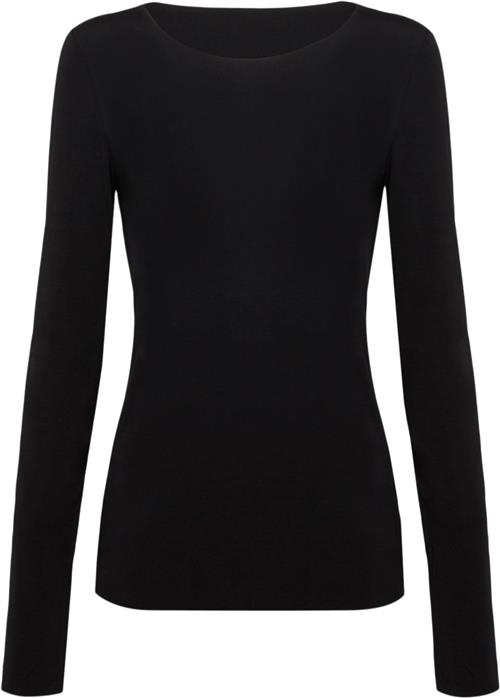 Wolford Aurora Pure Pullover Kvinde Sort Sweaters Str L - hos Magasin