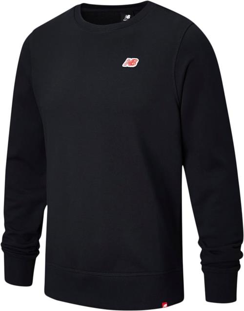 New Balance Small Logo Crewneck Sweatshirt Kvinde Black Sweatshirts Str S - Bomuld hos Magasin