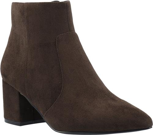 Se Bianco Biadevived Ankle Boot Faux Suede Kvinde Dark Brown Støvletter Str 40 - hos Magasin ved Magasin