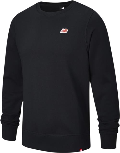 New Balance Small Logo Crewneck Sweatshirt Kvinde Black Sweatshirts Str XXL - Bomuld hos Magasin