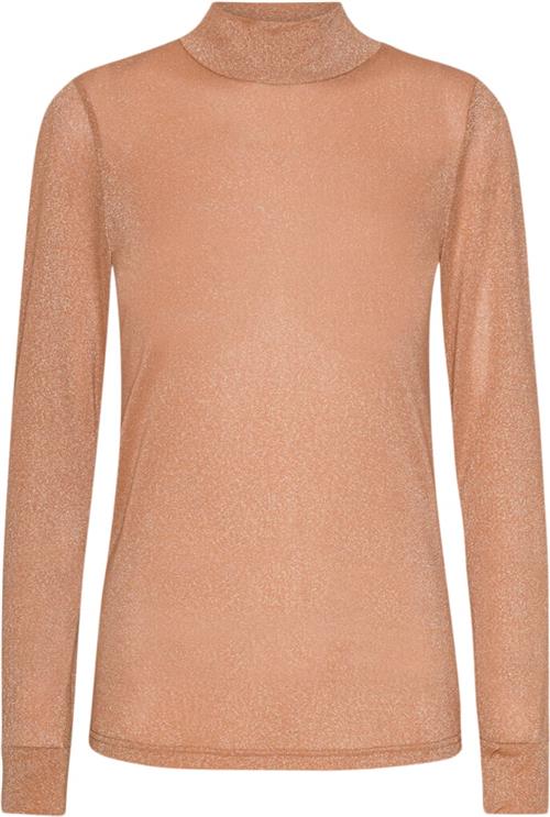 HUNKØN Cattia Blouse Kvinde Burned Peach Sweaters Str XS - hos Magasin