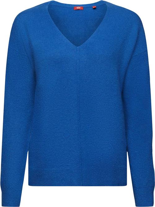 Esprit F Vneck Sweater Kvinde Bright Blue 5 Sweaters Str S - hos Magasin