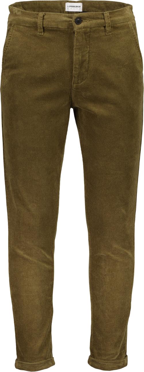 Se Lindbergh Cropped Corduroy Pants Mand Sand Chinos Str L - hos Magasin ved Magasin