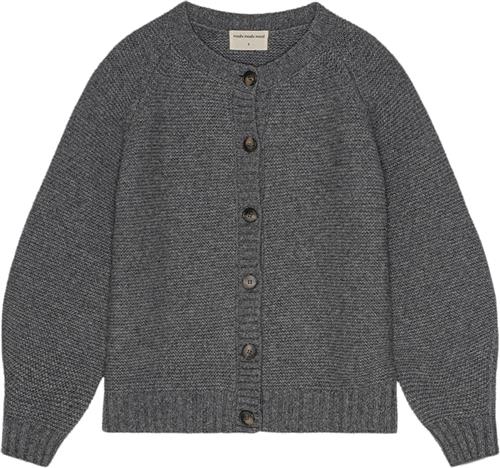 Se Moshi Moshi Mind Sofia Cardigan Wool Kvinde Dark Grey Melange Cardigans Str M - Uld hos Magasin ved Magasin