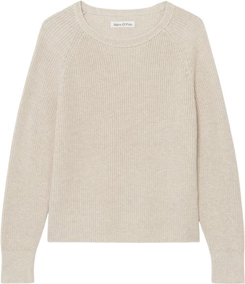 Marc O’Polo Pullover, Longsleeve, Roundneck Kvinde Sandy Melange Sweaters Str L - hos Magasin