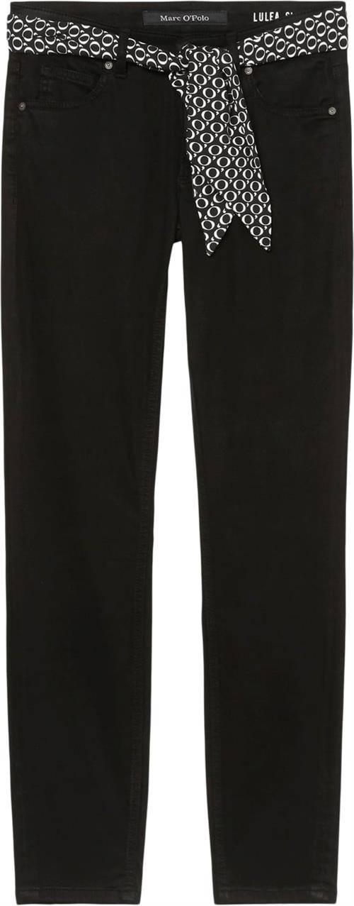 Marc O’Polo 5 Pocket, mid Waist, Slim fit, Regu Kvinde Black Skinny Jeans Str 28 32 - hos Magasin