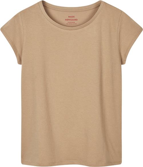 Mads Nørgaard - Copenhagen Organic Jersey Teasy Tee FAV Kvinde Sand Kortærmede T-shirts Str XS - hos Magasin