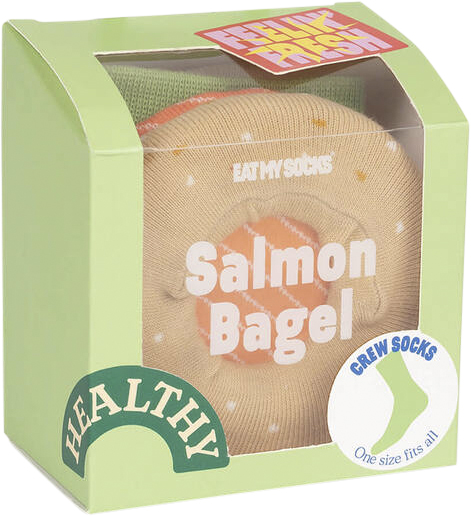 Se Eat My Socks Strømper Salmon Bagel Ankelstrømper - Bomuld hos Magasin ved Magasin