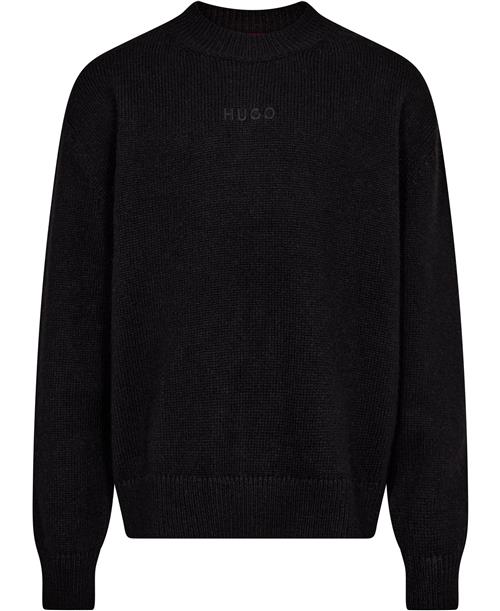 HUGO Seese Kvinde Sort Sweaters Str L - hos Magasin