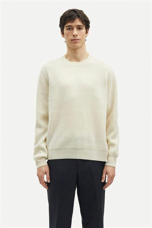 Samsøe Samsøe Saisaks Sweater 15010 Mand Clear Cream Sweaters Str XL - hos Magasin