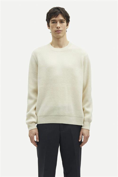 Se Samsøe Samsøe Saisaks Sweater 15010 Mand Clear Cream Sweaters Str XXL - hos Magasin ved Magasin